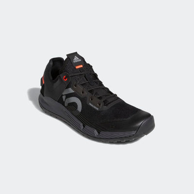 Five Ten Men's Trailcross LT Shoes, Core Black/ Grey Two/ Solar Red, full view.