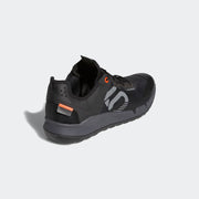 Five Ten Men's Trailcross LT Shoes, Core Black/ Grey Two/ Solar Red, heel view.