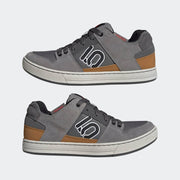 Five Ten Freerider Men's Mountain Bike Shoe, Grey Five / Grey One / Bronze Strata, pair side view.