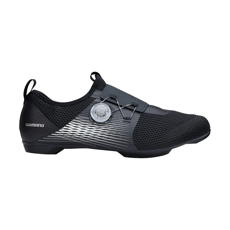 Shimano SH-IC500W Womens’ Mountain Bike Shoes, black, profile view.