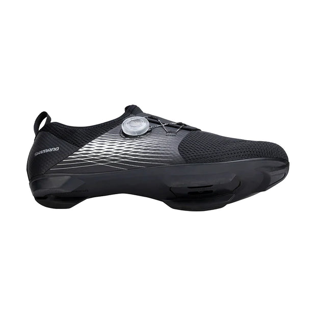 Shimano SH-IC500W Womens’ Mountain Bike Shoes, black, outside view.