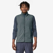 Patagonia Nano Air Light Vest nouveau green, front view on model.