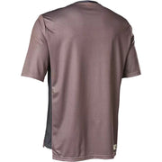 Fox Men's Defend Short Sleeve Jersey, Plum, back view.