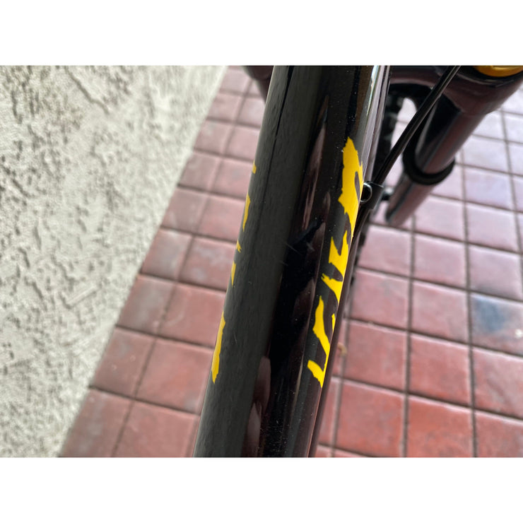 2023 Kona Honzo, Gloss Metallic Black w/ Furnace Fade, *BLEM*, top tube view