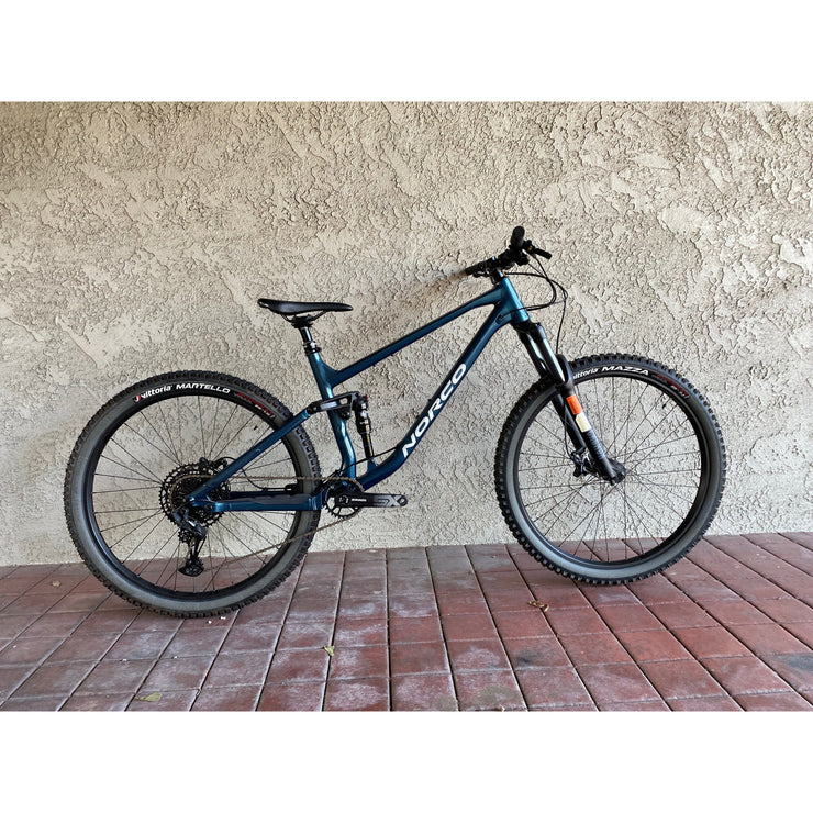 2023 Norco Fluid FS 3 Blue/Silver, *BLEM*, Full View.
