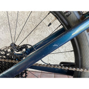 2023 Norco Fluid FS 3 Blue/Silver, *BLEM*, Rear Triangle Close-Up View.