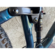 2023 Norco Fluid FS 3 Blue/Silver, *BLEM*, Seat Tube Close-Up View.