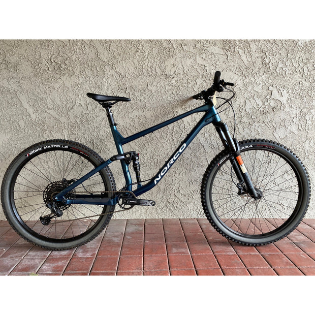 2023 Norco Fluid FS 3 Blue/Silver, *BLEM*, Full View.