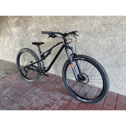 2022 Rocky Mountain Element A10, grey / black, Demo bee with BLEMS, fork view.