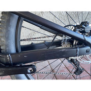 2022 Rocky Mountain Element A10, grey / black, Demo bee with BLEMS, chain stay view.