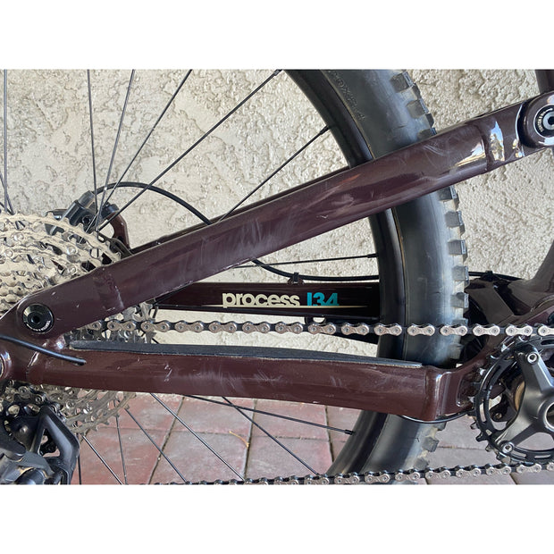2022 Kona Process 134 2, brown, DEMO bike with BLEMISHES, rear triangle view: