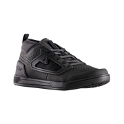 Black athletic shoe on a white background