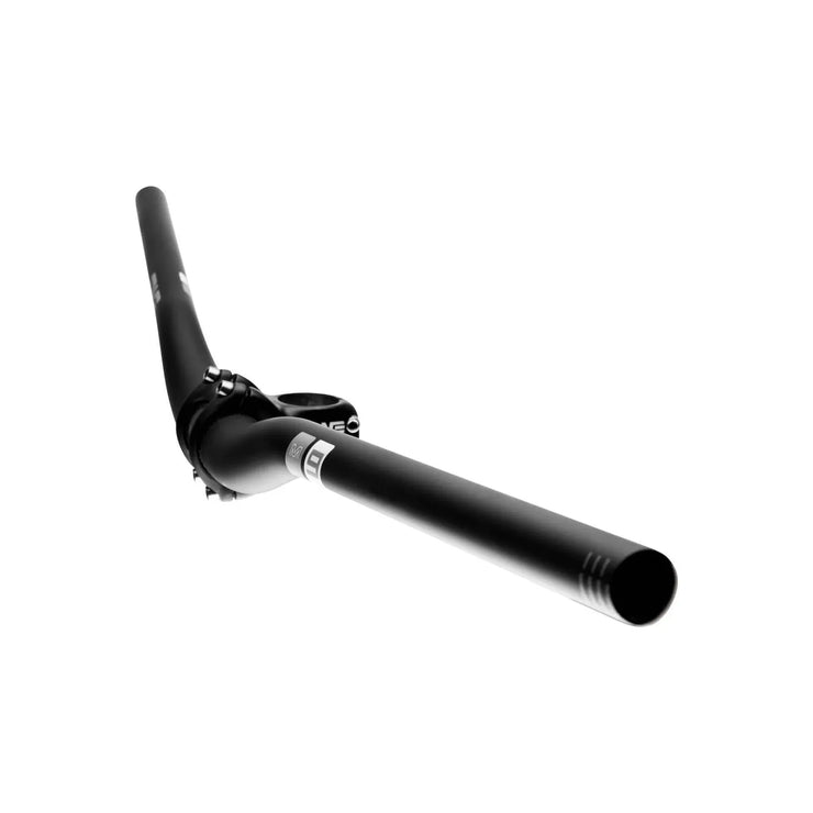 ENVE Composites M9 Mountain Handlebar - 810mm, 30mm rise, full view with stem.