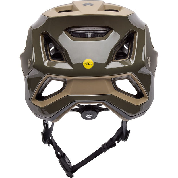 Fox Speedframe RS Paranoid Mountain Bike Helmet, Military, Rear View