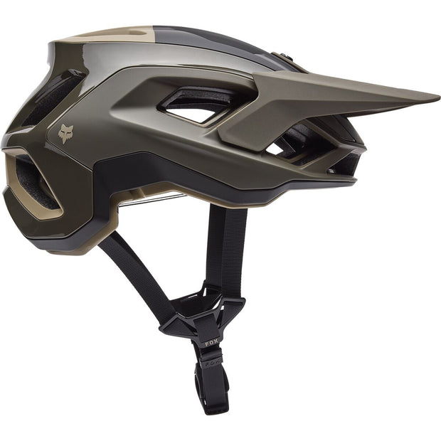 Fox Speedframe RS Paranoid Mountain Bike Helmet, Military, Side View