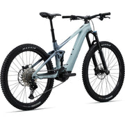 2023 Liv Intrigue X Advanced E+ EL 2 20MPH Soap Suds/Aged Denim, rear shock view.