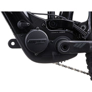 2023 Giant Trance X ADV E+ Elite 1 — Mixed Wheels, gunmetal black/black, battery view.