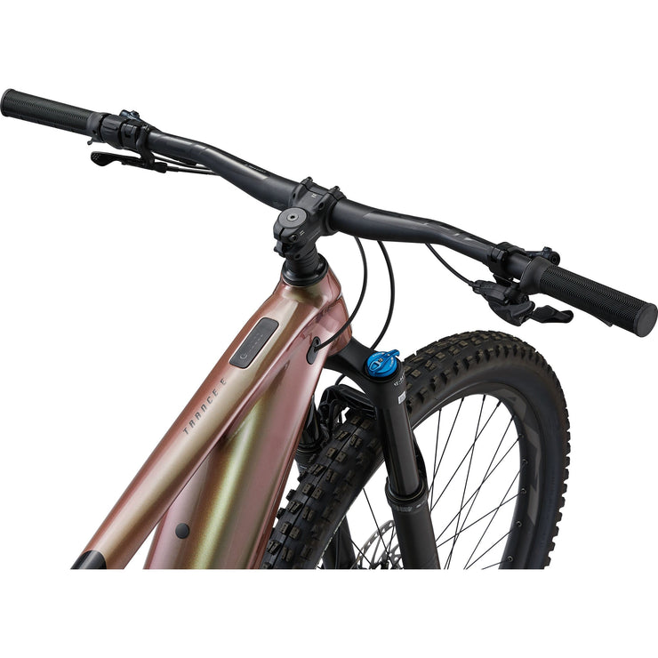 Giant Trance X E+ 2, in messier/ black, rider POV.