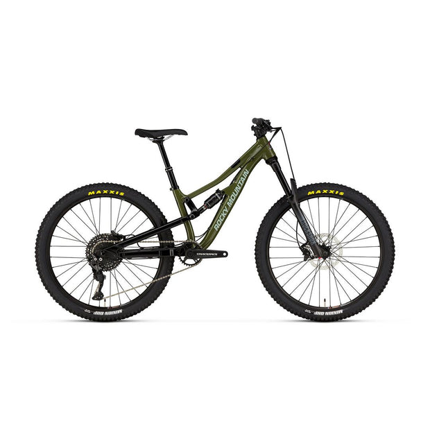 2023 Rocky Mountain Reaper 26, black / green, full view.