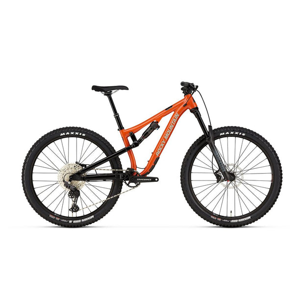 2023 Rocky Mountain Reaper 27.5, orange / black, full view.