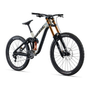 2023 Giant Glory Advanced MX, shoreline / carbon, fork view.