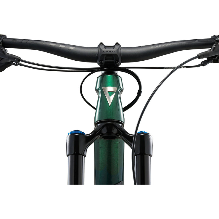 2024 Giant Trance X Advanced SX MX, kelp forest, head tube view.