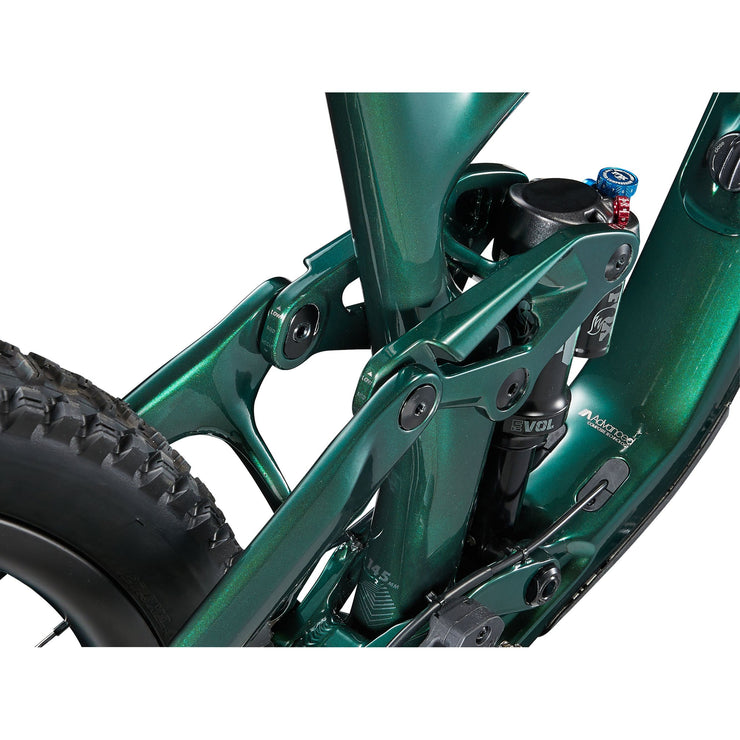 2024 Giant Trance X Advanced SX MX, kelp forest, shock close-up view.
