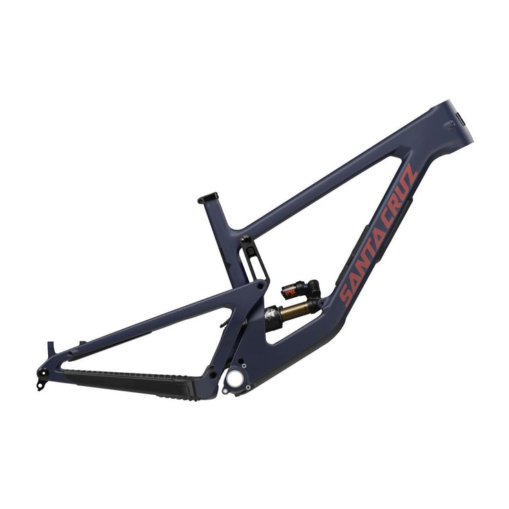 2024 Santa Cruz Nomad 6 CC MX FRAME — Air, SRAM NGT: Matte Liquid Blue, full view.