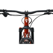 Giant Faith 27.5"/26” Kid’s Mountain Bike, copper, head-on view.