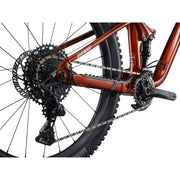 Giant Faith 27.5"/26” Kid’s Mountain Bike, copper, drivetrain view.