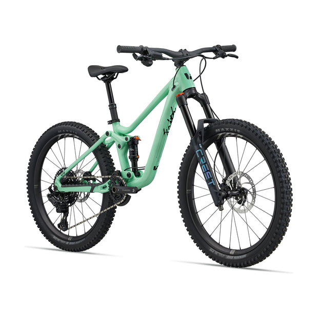 Liv Faith 24, Liv Neo Mint, fork view.