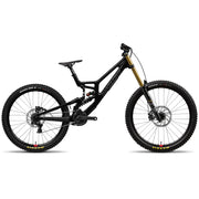 Santa Cruz V10 CC DH X01 gloss black sparkle, full view
