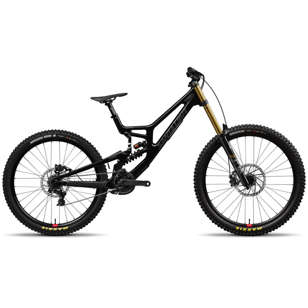 Santa Cruz V10 CC DH X01 gloss black sparkle, full view