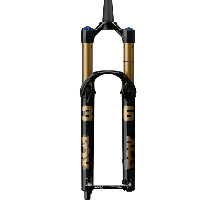 Fox Shox 36 29”, 160mm, Grip X2 Factory Fork, black, full view.