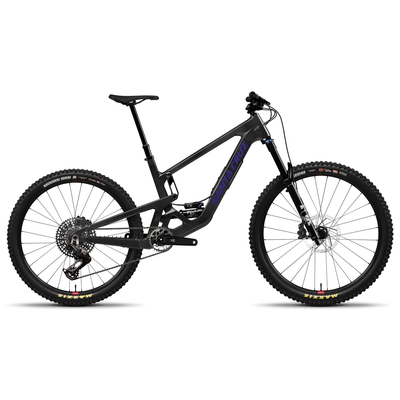 2026 Santa Cruz Bronson 5 C 90 MX, gloss carbon, full view.