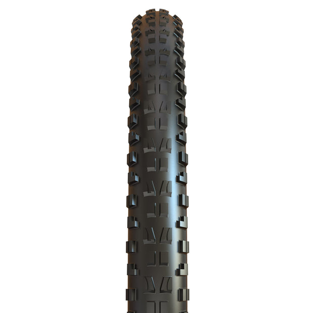 Maxxis Minion DHF 26 x 2.3 Dual, EXO, TR Mountain Bike Tire, tread view.