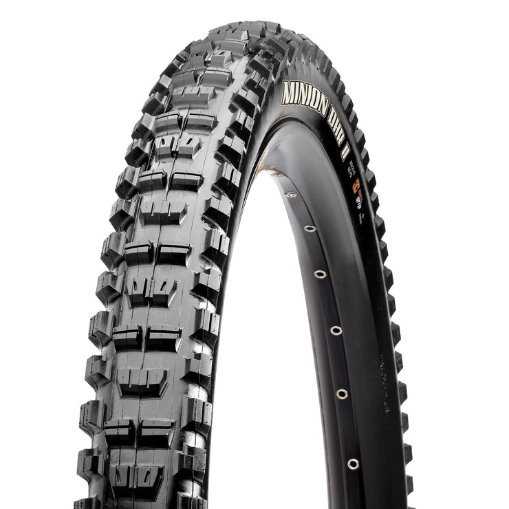 Maxxis Minion DHR II 27.5x2.40WT 3C MaxxGrip TR DH Mountain Bike Tire, full view.