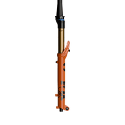 Fox 36 SL Factory Fork - 29”, 130mm, Kabolt SL, 44mm Rake, Grip X, Shiny Orange, side view.
