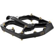 Crankbrothers Stamp 7 Fabio Wibmer Signature Edition Aluminum Platform Pedals - Black, Large, full view.