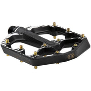 Crankbrothers Stamp 7 Fabio Wibmer Signature Edition Aluminum Platform Pedals - Black, Small, full view.