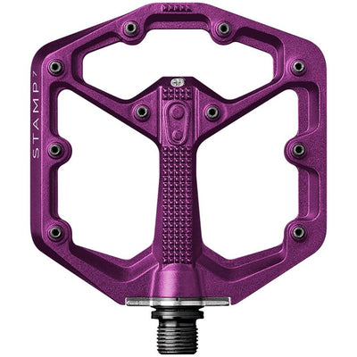 Crankbrothers Stamp 7 Aluminum Platform Pedals - Purple, Small, full view.