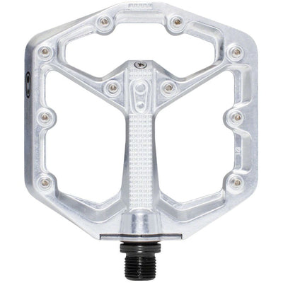 Crankbrothers Stamp 7 Aluminum Platform Pedals - High Polish Silver, Small, full view.