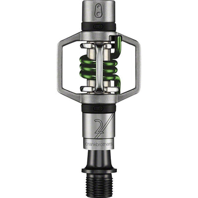 Crankbrothers Egg Beater 2 Dual Sided Clipless Pedals - Green, full view.