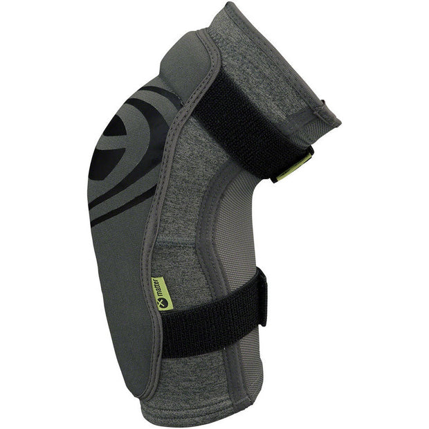 iXS Carve Evo+ Elbow Pads, grey, side view.