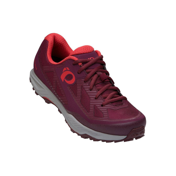 Pearl Izumi Women's X-Alp Canyon Shoe, port / coral, full view.