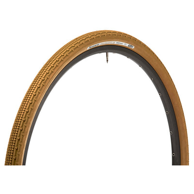 Panaracer GravelKing SK tire, ginger/ brown, full view.