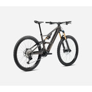 2025 Orbea Rise SL M20 630W 20mph, Cosmic Carbon View - Golden Sand (Gloss), shock view.
