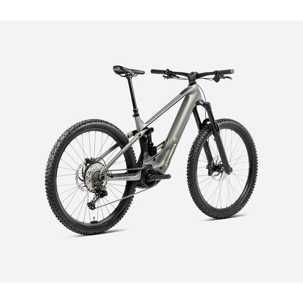 2025 Orbea Wild H10, spaceship green, rear shock view.
