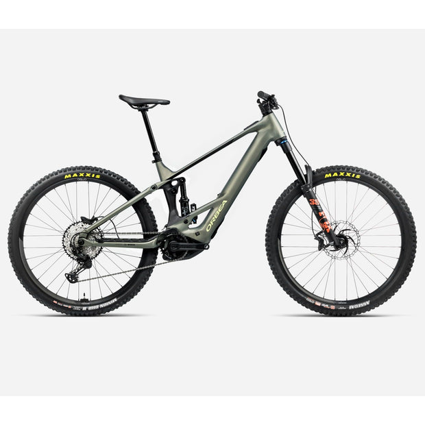 2025 Orbea Wild H10, spaceship green, full view.