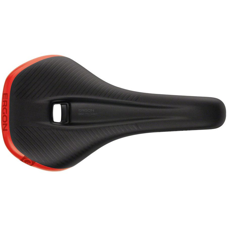 Ergon SM Pro Saddle - Risky Red Mens Small/Medium, Top view